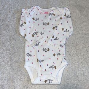 (3 for $10) carters animal bodysuit